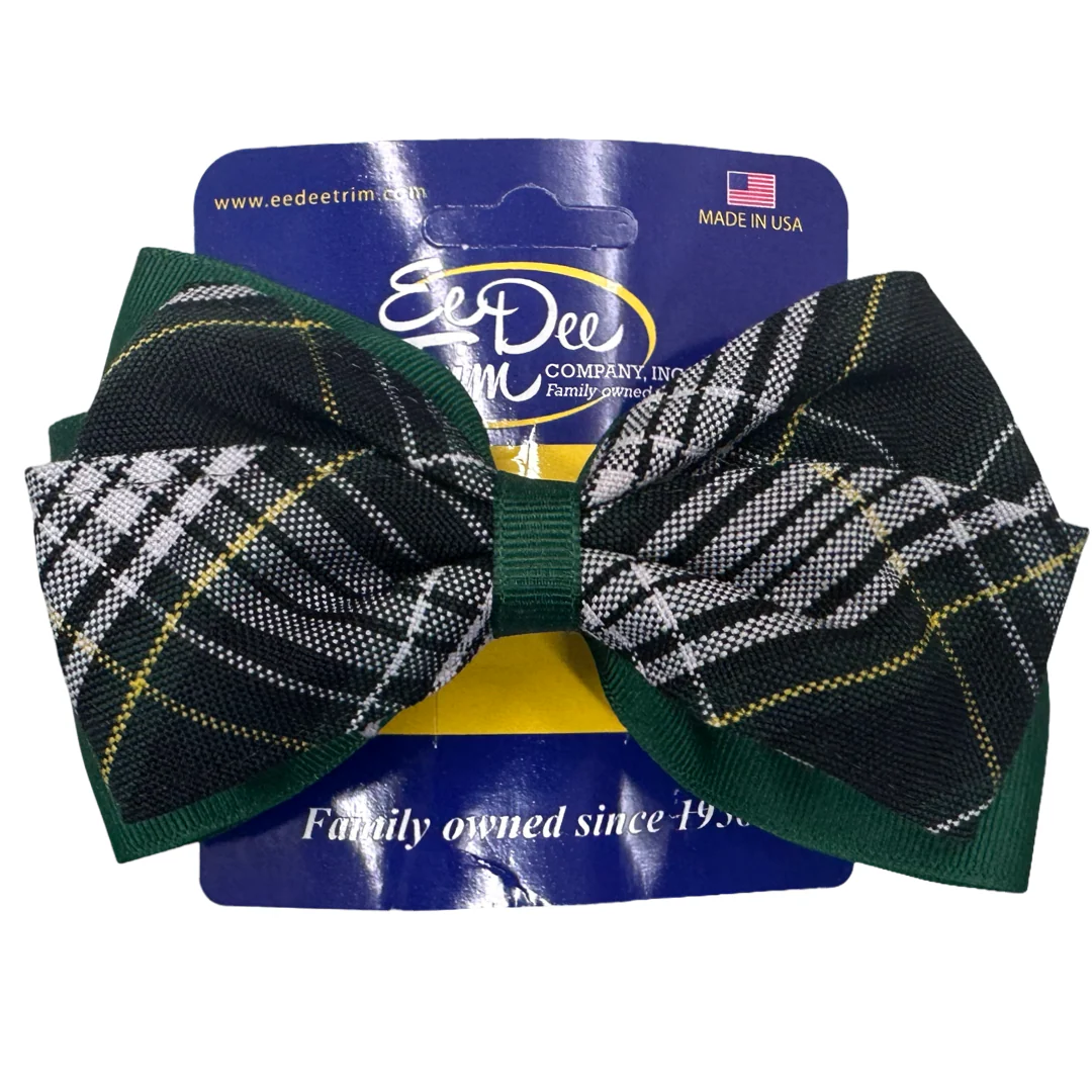 2 Layer Ribbon & Plaid Bow - P61 - Image 2