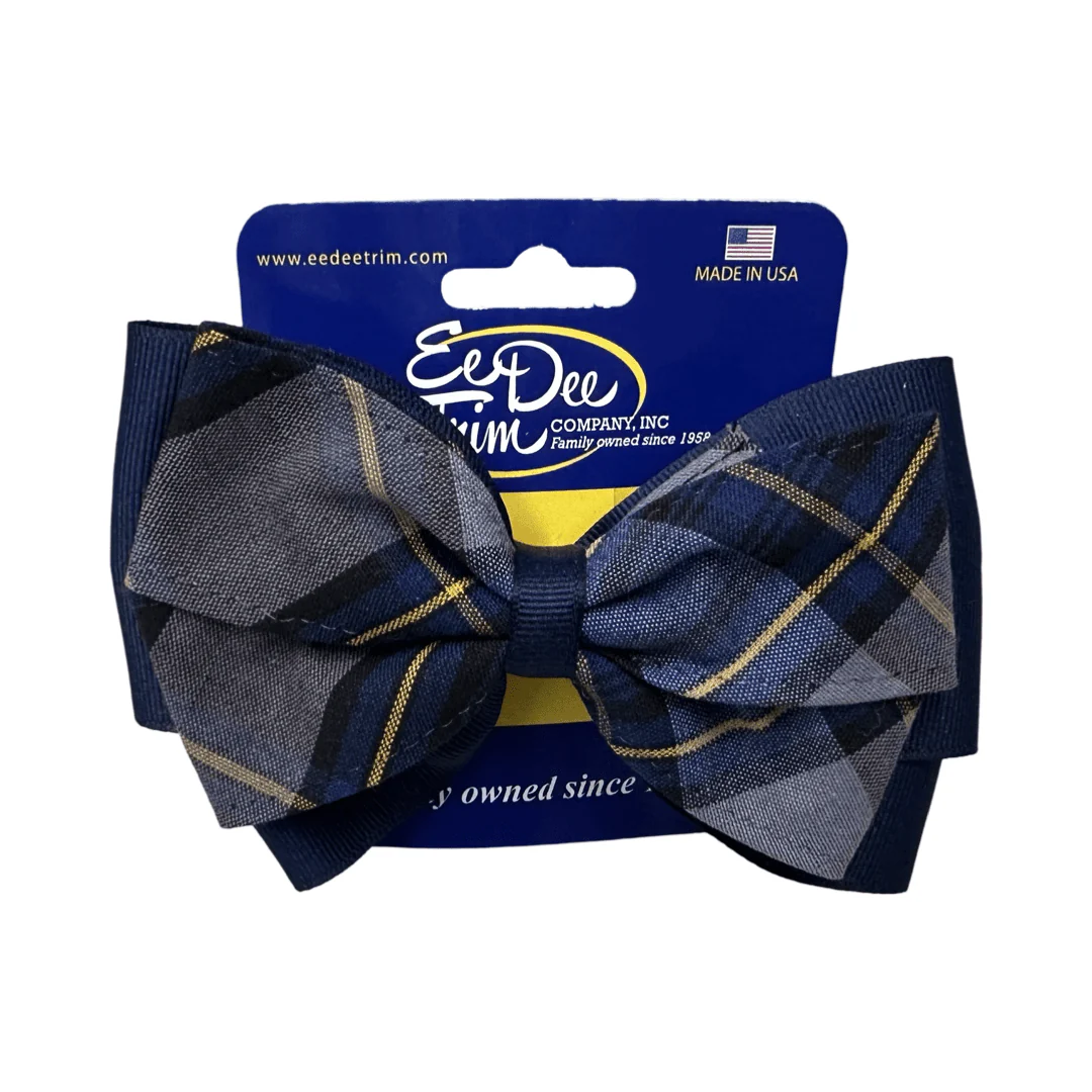 2 Layer Ribbon & Plaid Bow - Plaid P57 - Image 2