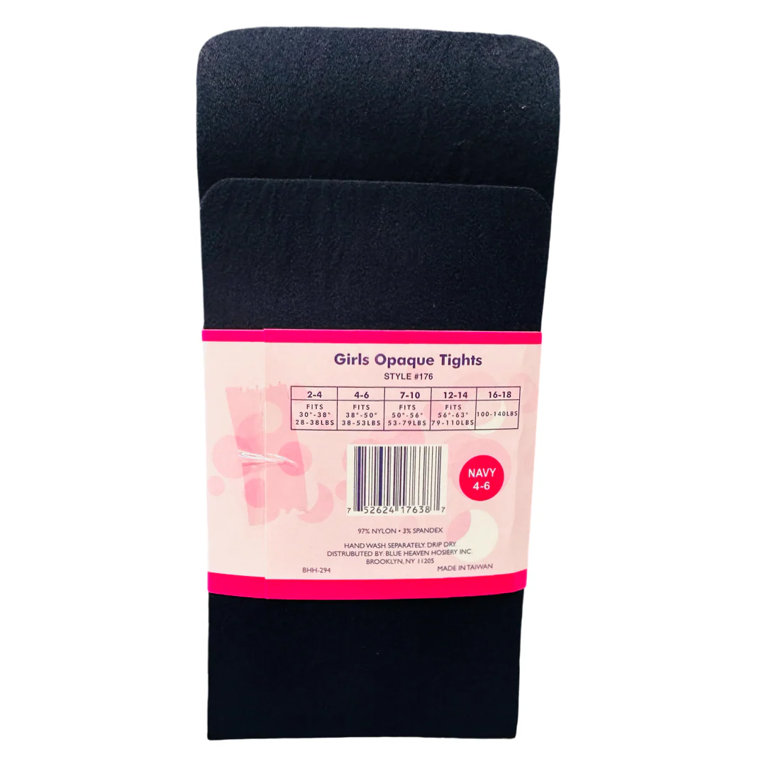 Blue Heaven Hosiery - Girls 2-Pack Tights w/ Spandex - Image 3