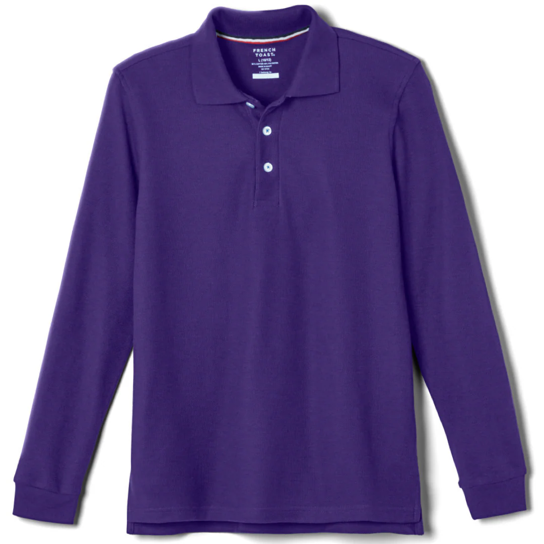 French Toast - Adult Long Sleeve Piqué Polo - Image 23
