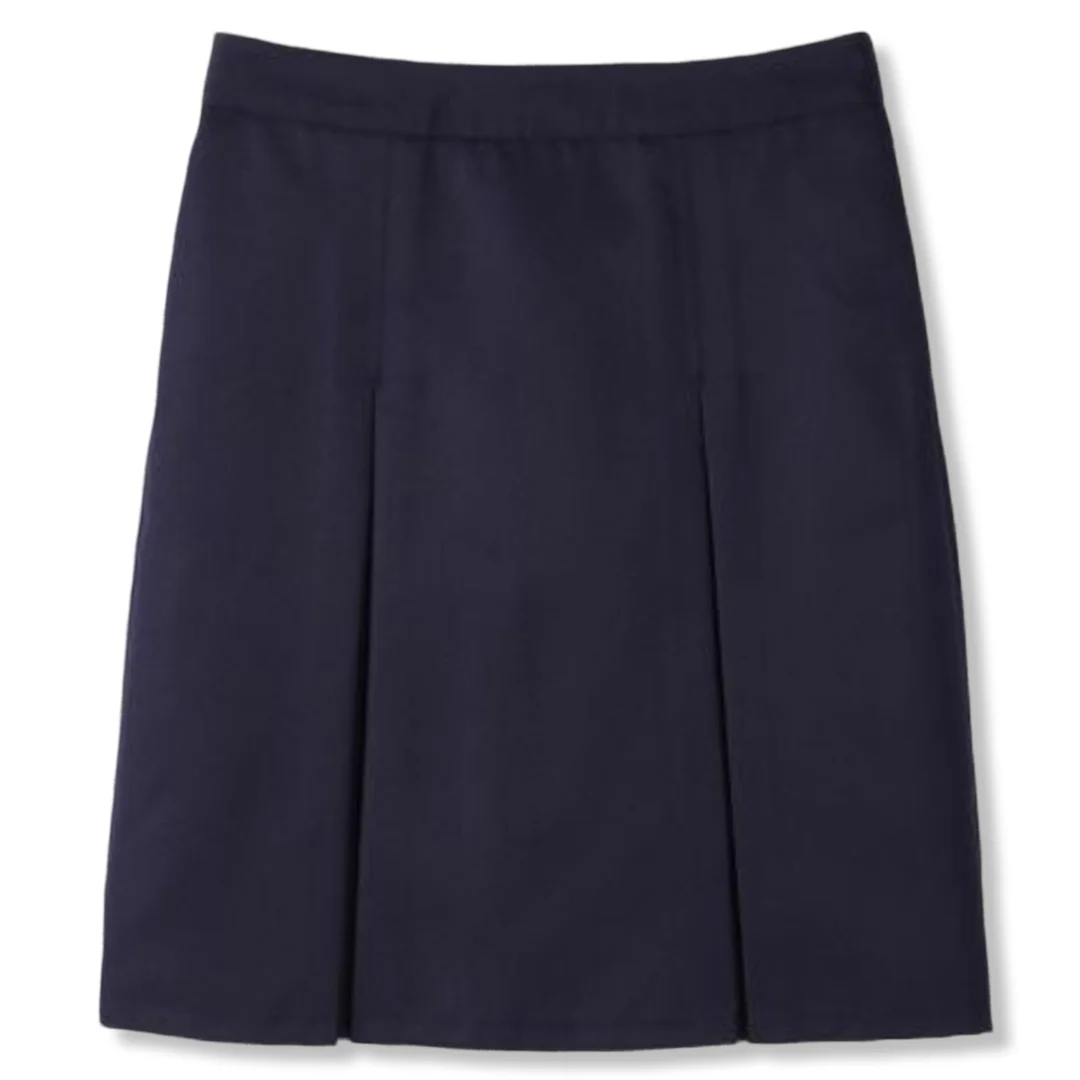 At The Knee Box Pleat Skirt with Pockets - Image 4