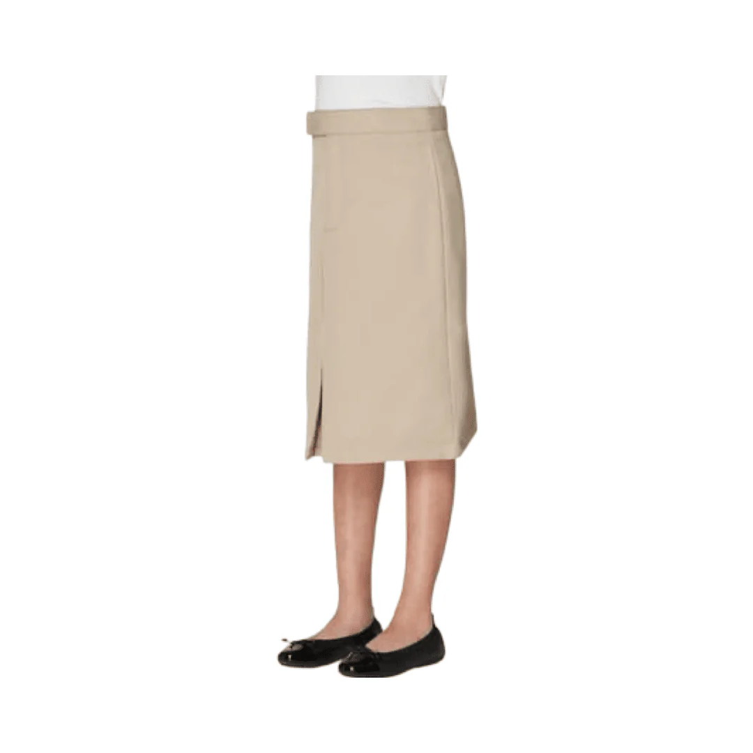 Below The Knee Kick Pleat Skirt - Image 3