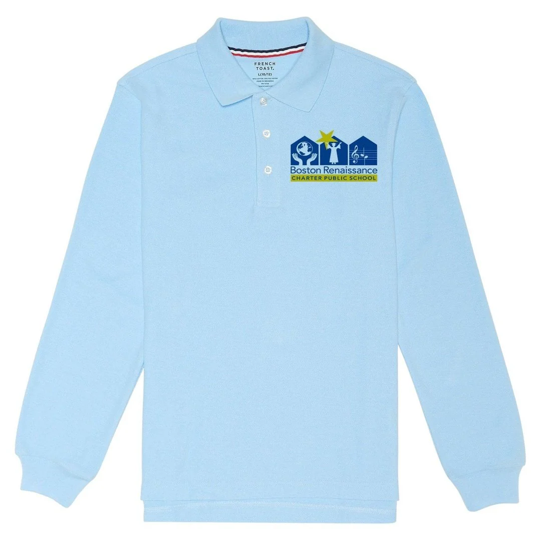 Boston Renaissance Charter Youth Long Sleeve Polo - Embroidered
