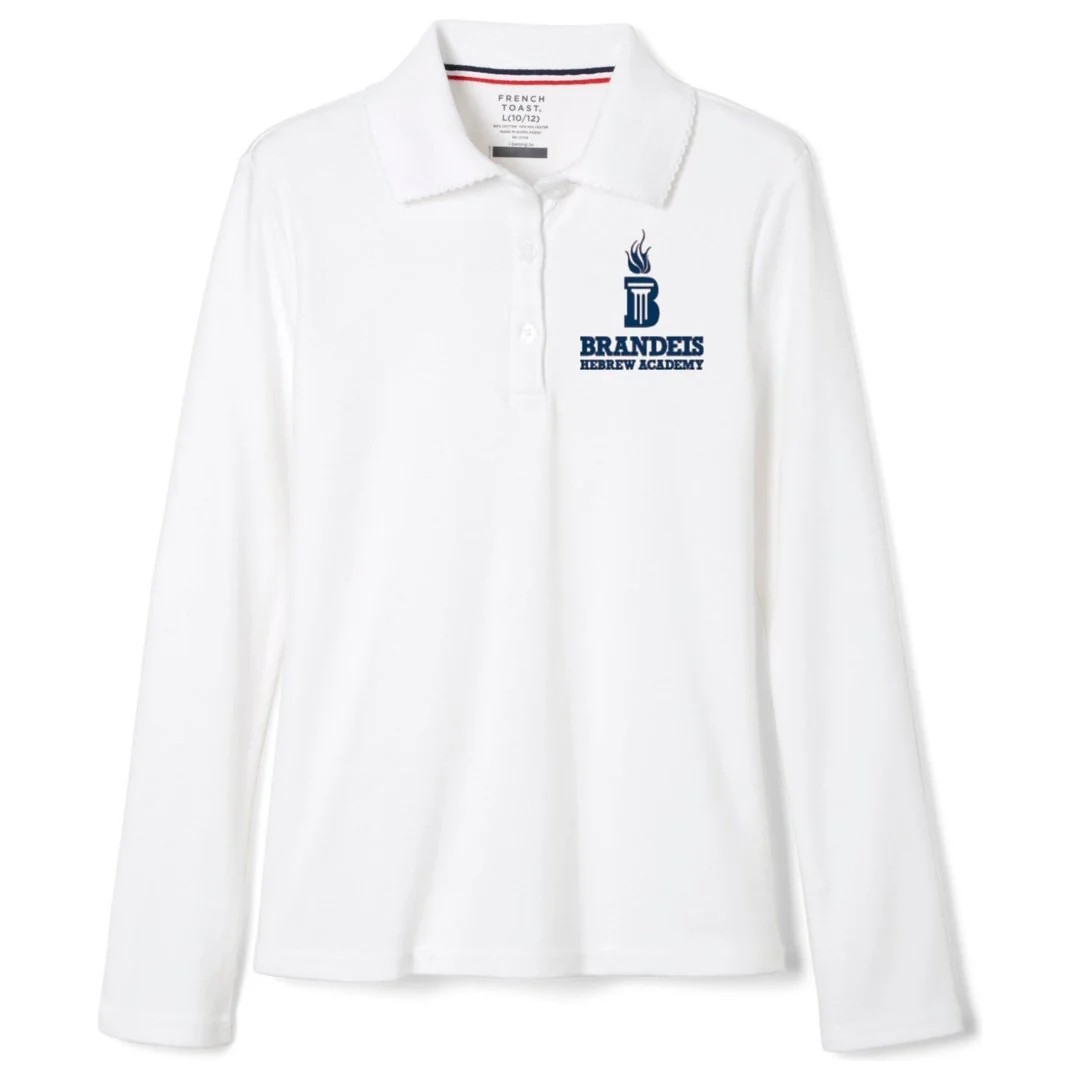 Brandeis Hebrew Academy Long Sleeve Picot Collar - Girls Plus Size - Image 3
