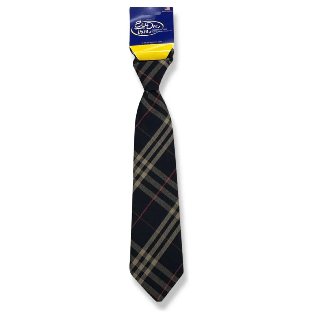 Brockton Area SDA - Boy's Plaid Pre-Tied Tie w/ Neck Strap - Image 4