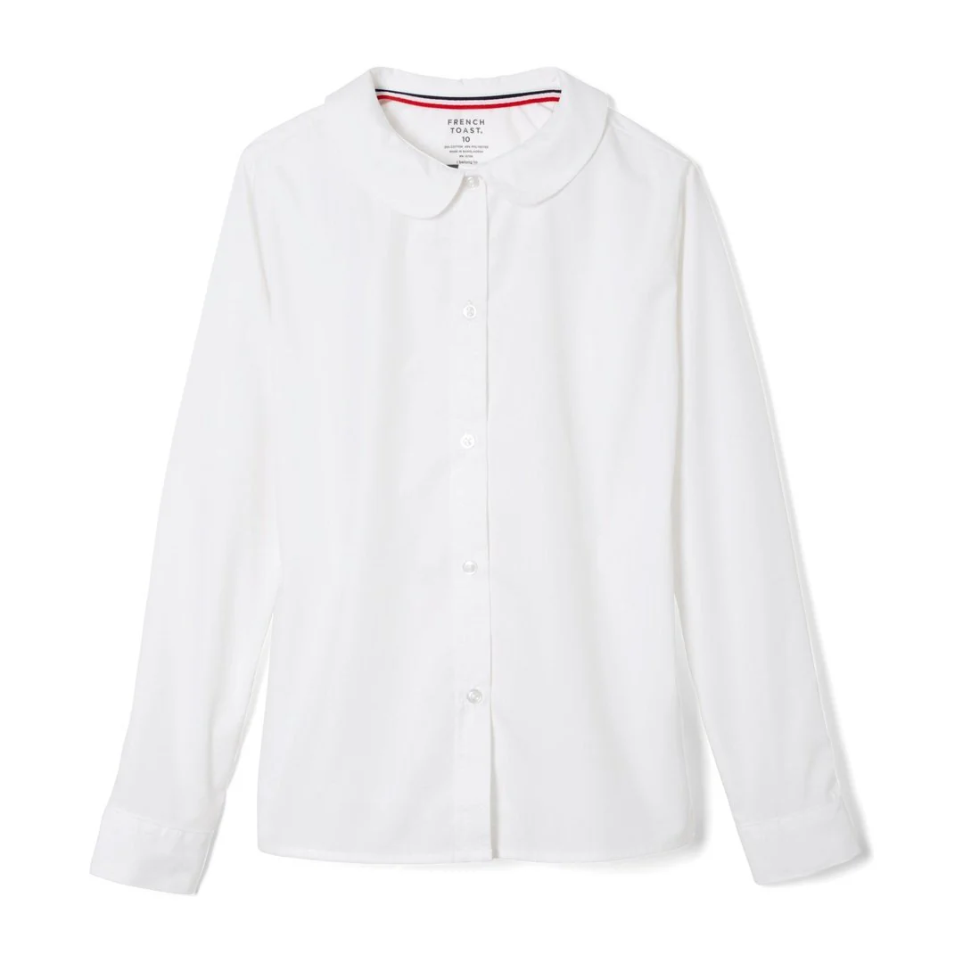 Brockton Area SDA - Girls' Long Sleeve Peter Pan Blouse - No Logo - Image 2