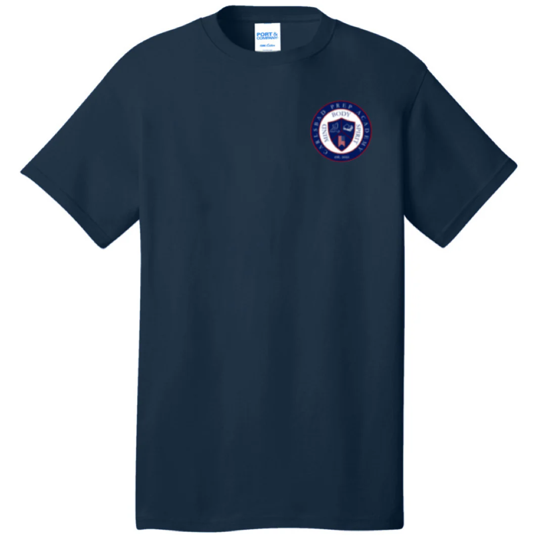 Carlsbad Prep Academy - Co-Ed Youth / Adult  Short Sleeve Gym T-Shirt - Grades 6-8th - Image 2