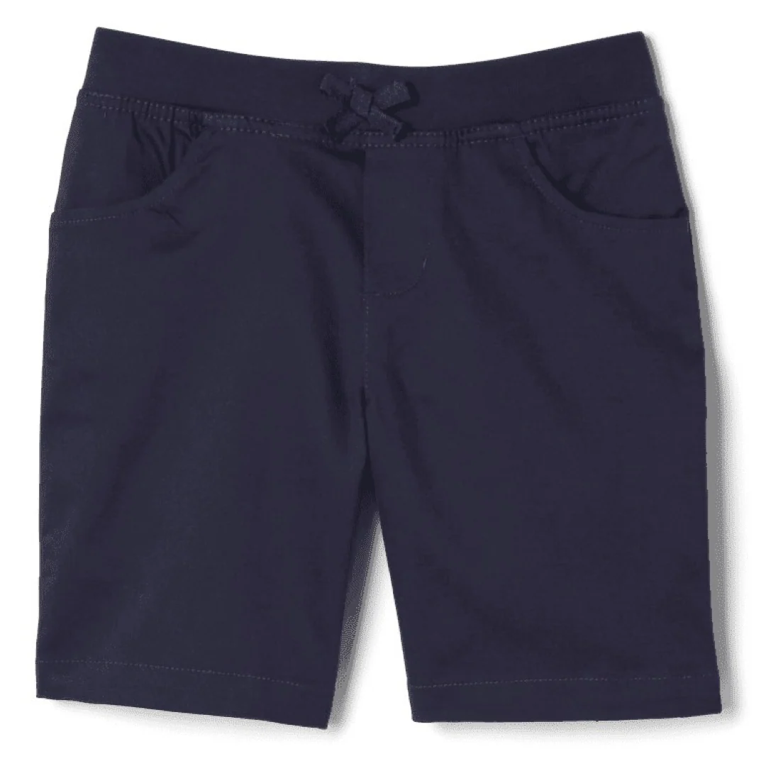 Carlsbad Prep Academy - Girls Stretch Pull-On Tie Front Shorts - Image 3