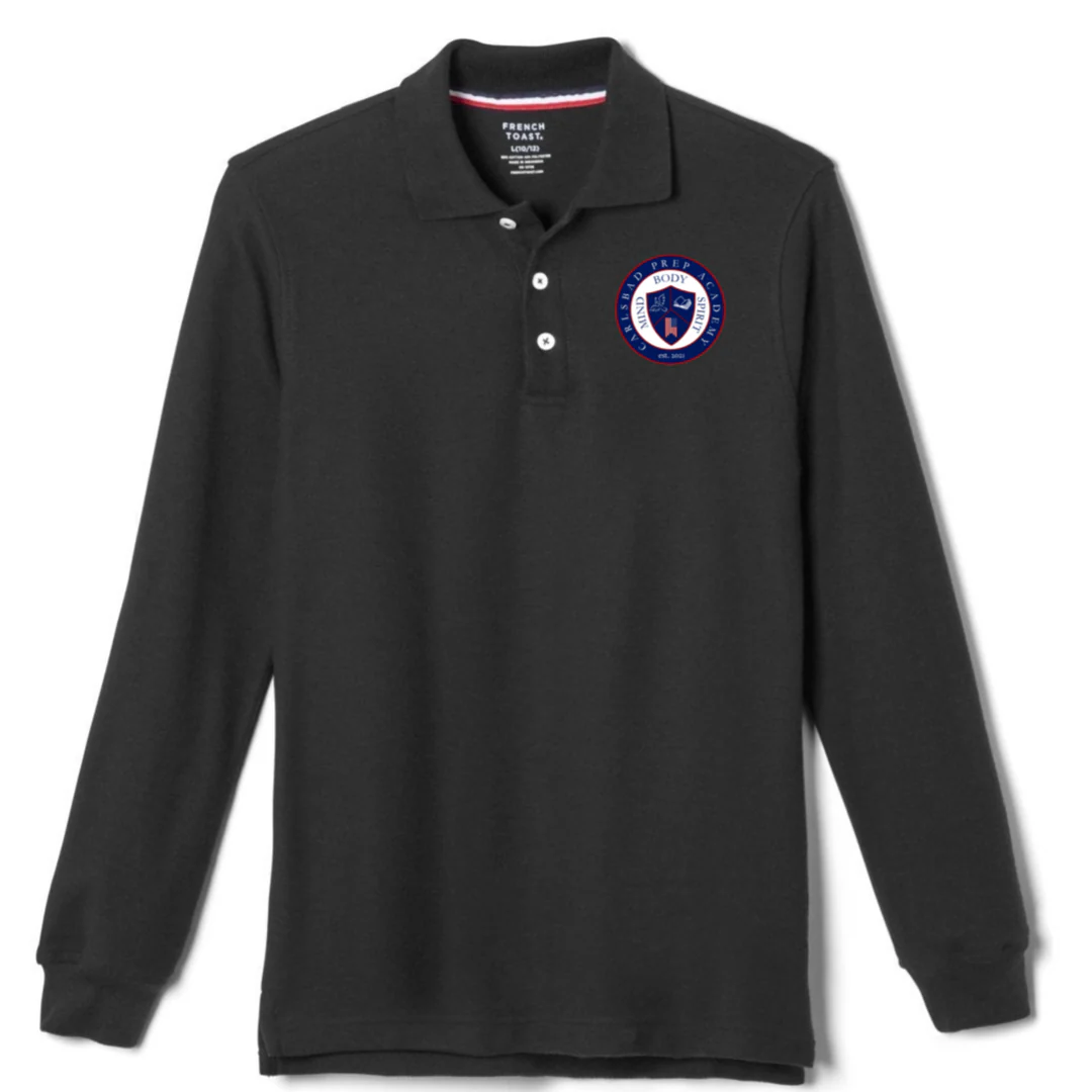 Carlsbad Prep Academy - Husky Long Sleeve Pique Polo - Kids