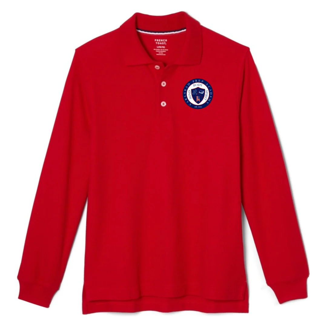 Carlsbad Prep Academy -  Long Sleeve Pique Polo - Kids - Image 3