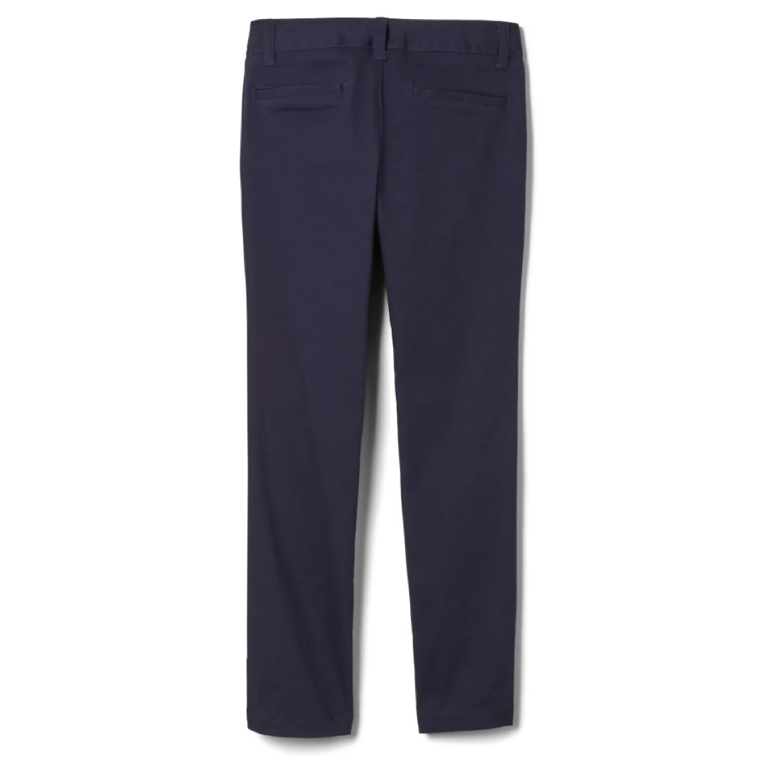 Girl's Plus Size Stretch Twill Straight Leg Pants - Image 5