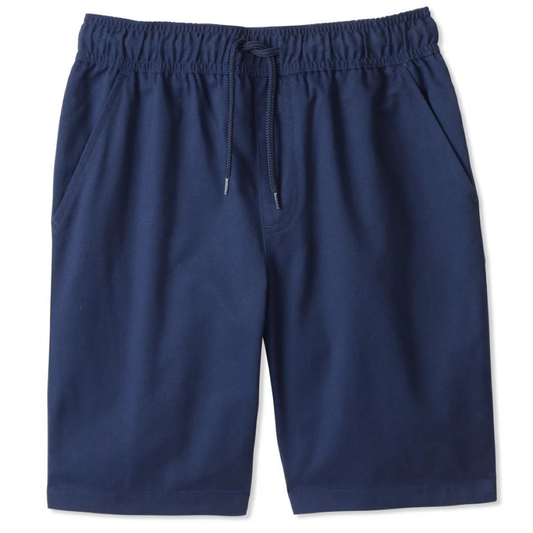 Co-Ed Pull-On  Twill Shorts with Drawstring - Online Only - Image 3