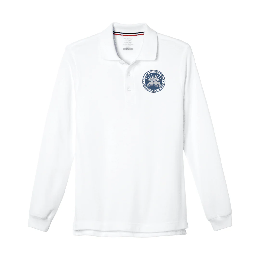 Codman Academy White Long Sleeve Polo - Adult