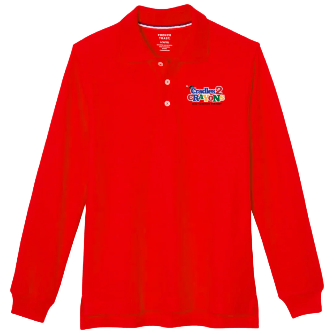 Cradles 2 Crayons - Co-Ed Long Sleeve Pique Polo