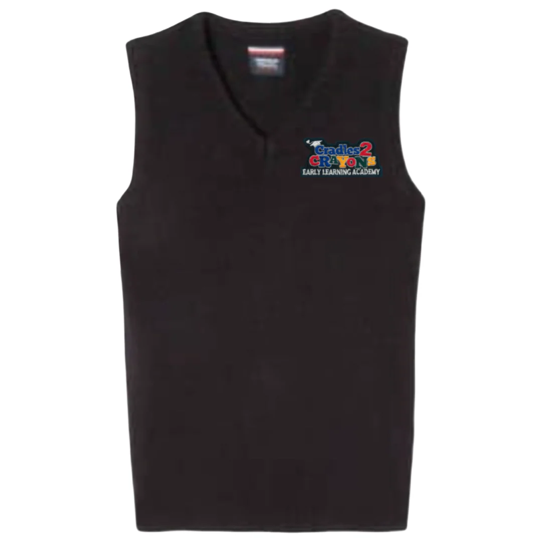 Cradles 2 Crayons - A+ Adult Unisex V-Neck Sweater Vest