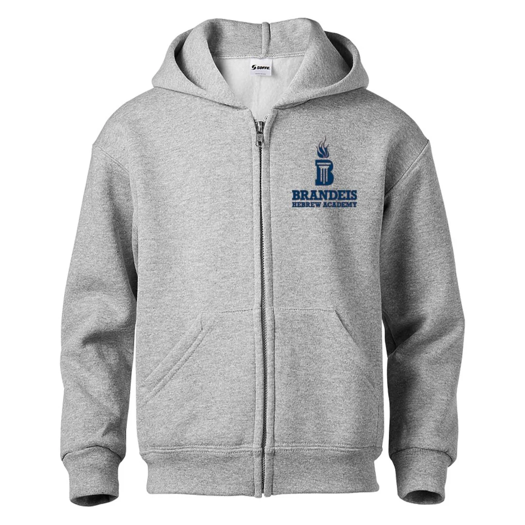 Brandeis Hebrew Academy Full Zip Hoodie - Adult - Image 2