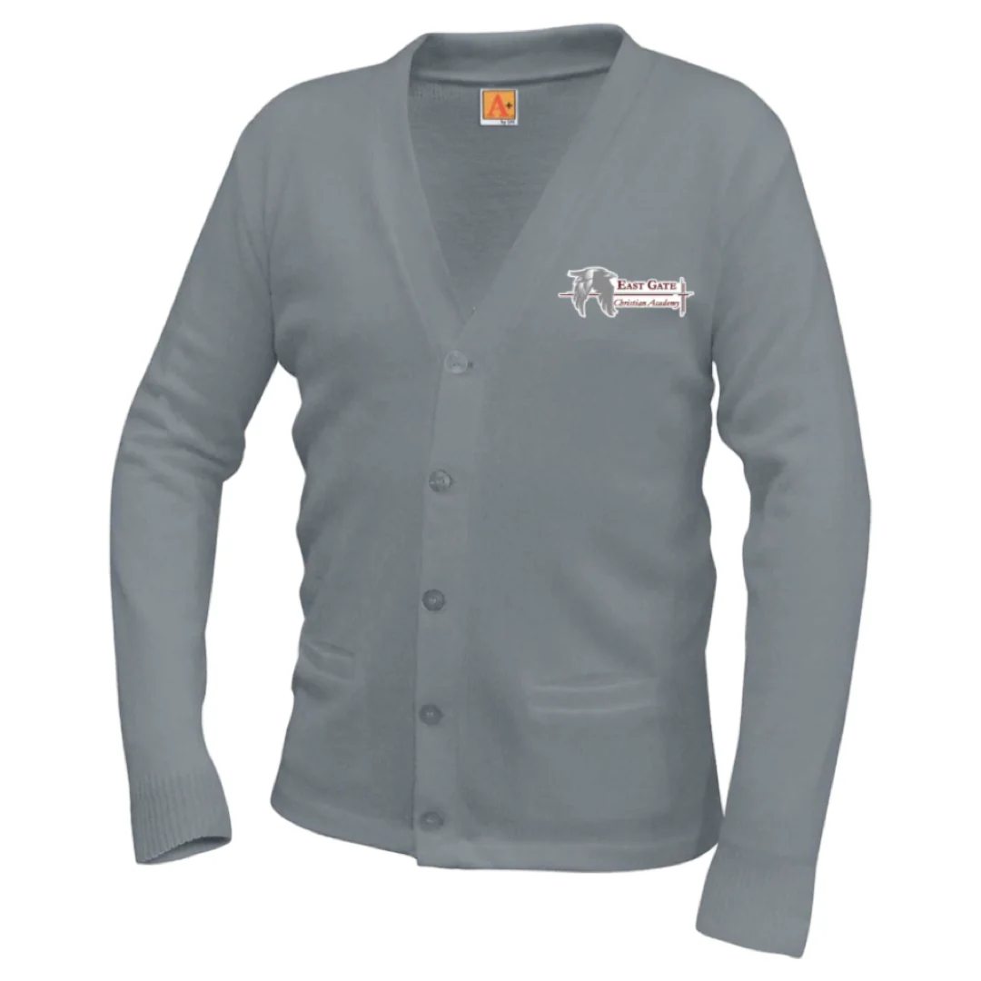 East Gate Christian Academy - Boy's A+ V-Neck Cardigan - Kids - Image 3