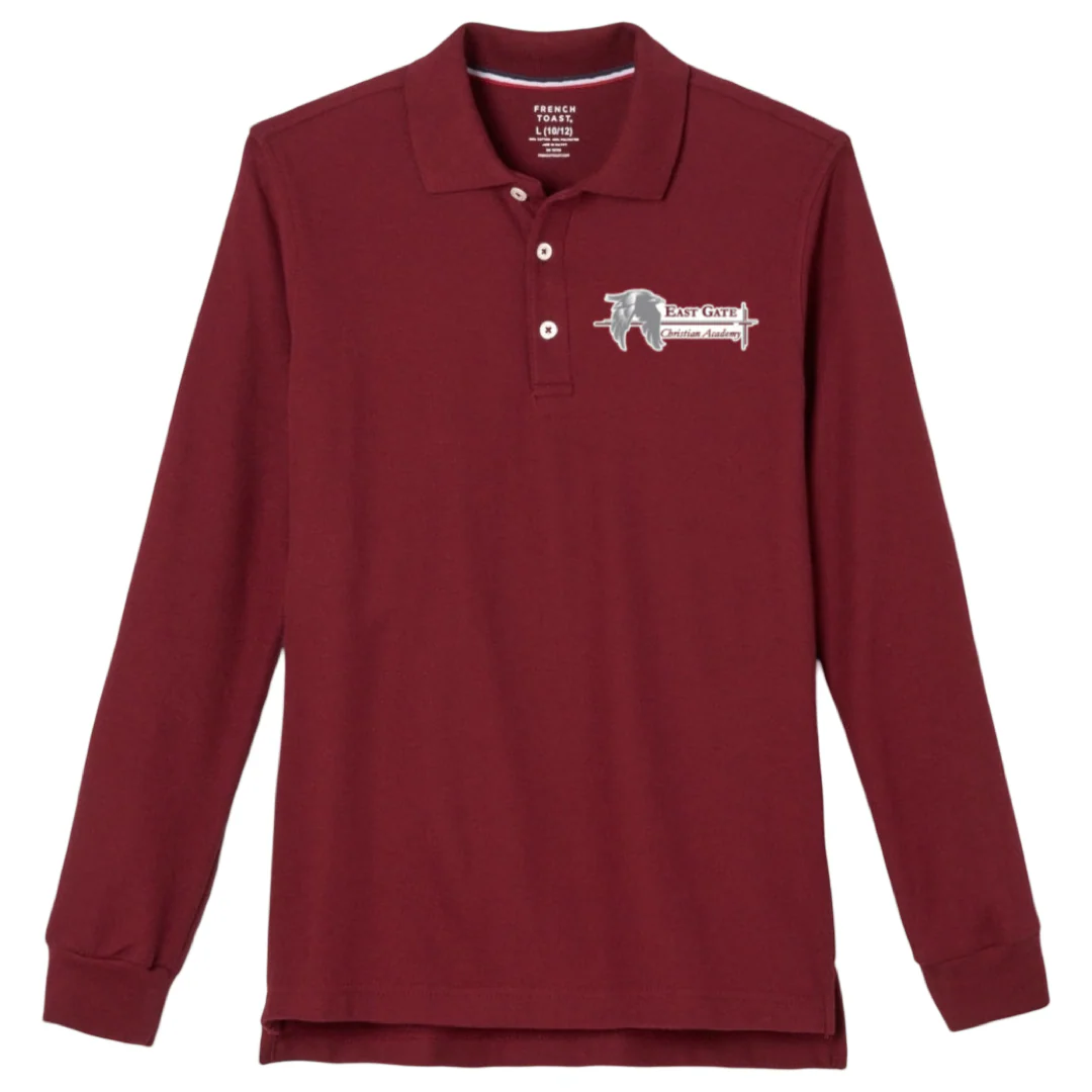 East Gate Christian Academy - Co-Ed Long Sleeve Polo - Kids - Image 3