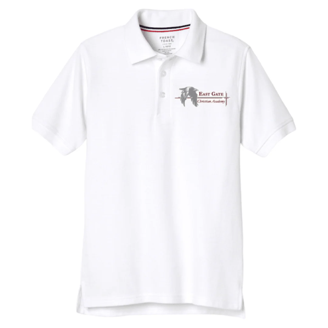 East Gate Christian Academy - Short Sleeve Polo - Kids - Image 4