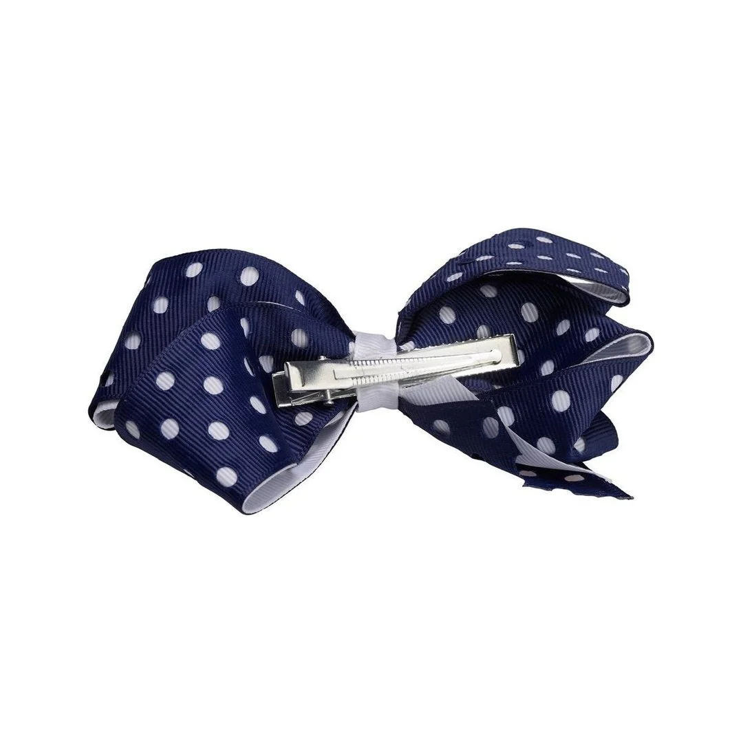 Polka Dot Bow Barrette - Image 4