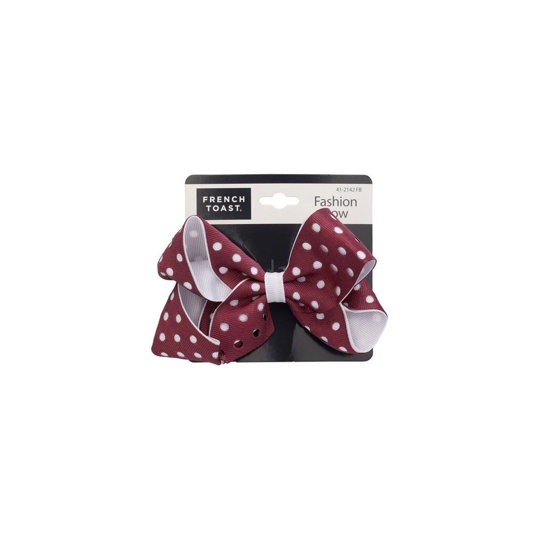 Polka Dot Bow Barrette - Image 3