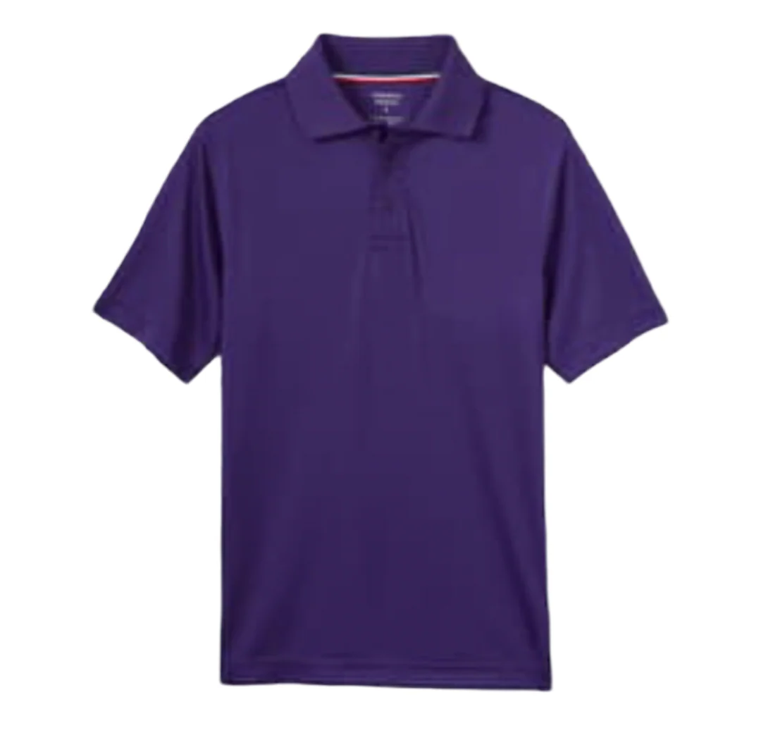 French Toast Adult Short Sleeve Moisture Wicking Polo - Image 12