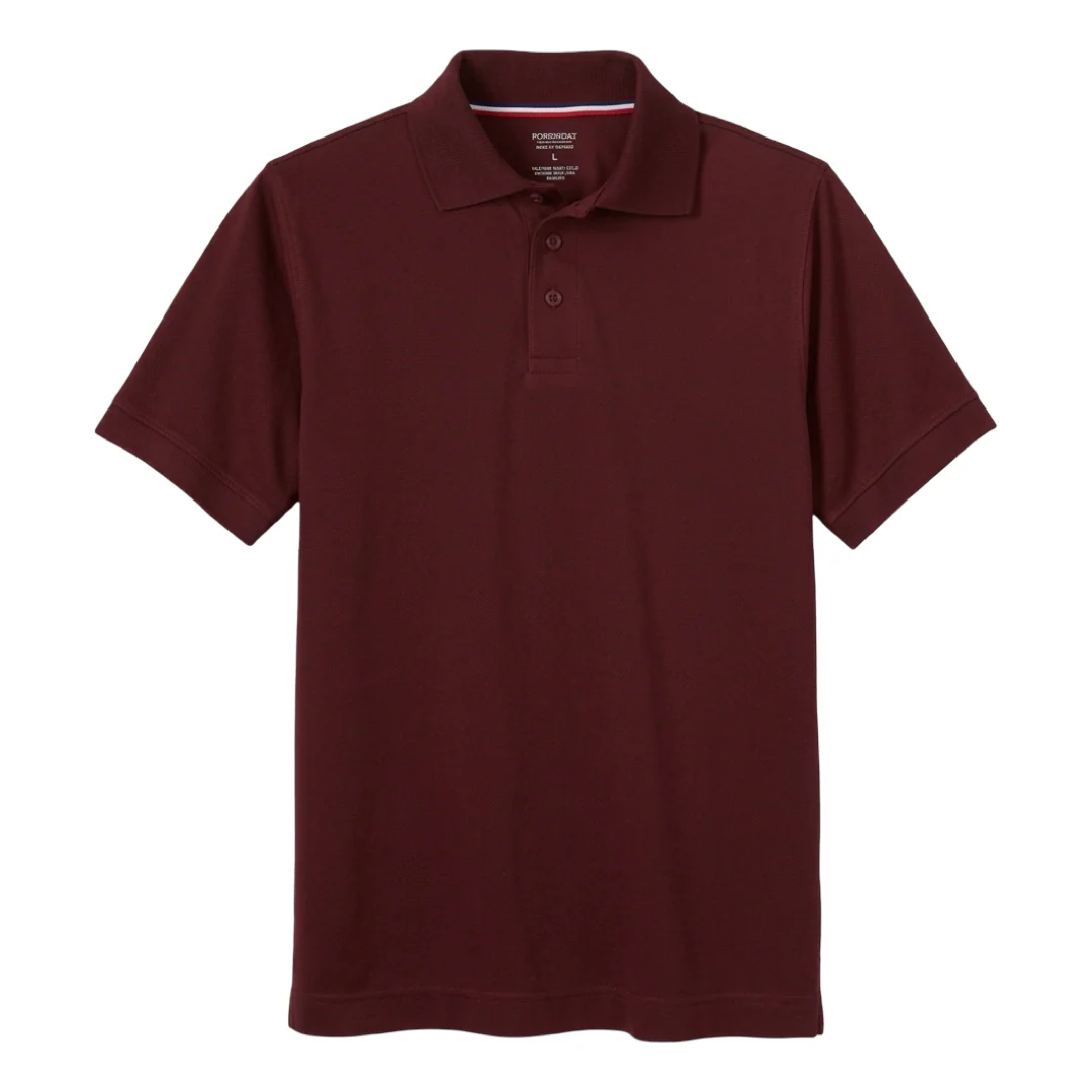 French Toast Adult Short Sleeve Moisture Wicking Polo - Image 18