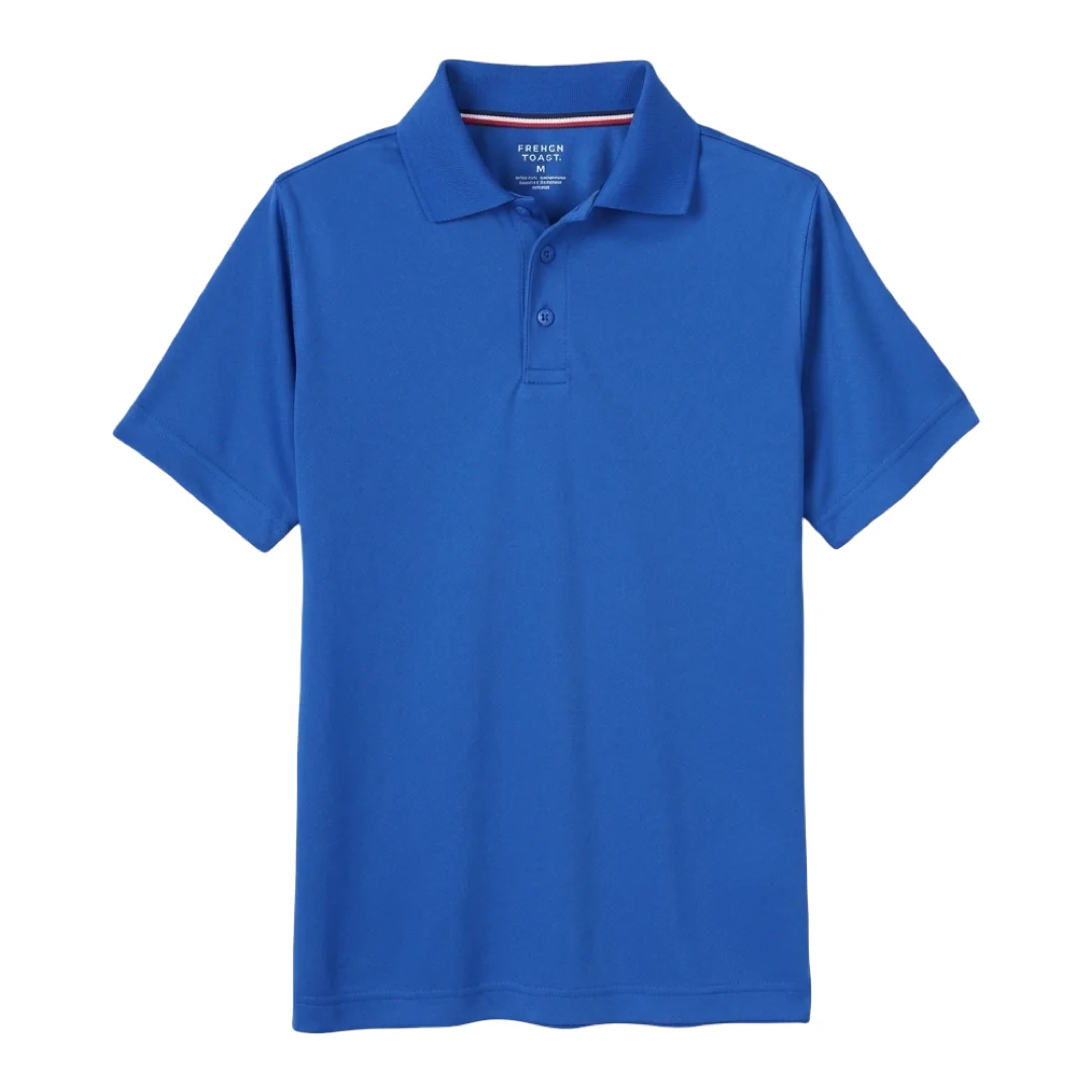 French Toast Adult Short Sleeve Moisture Wicking Polo - Image 19