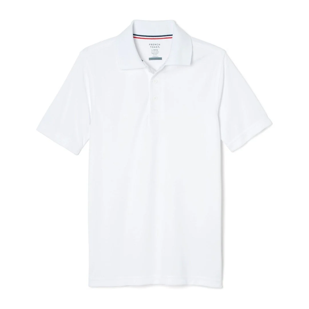 French Toast Adult Short Sleeve Moisture Wicking Polo - Image 3