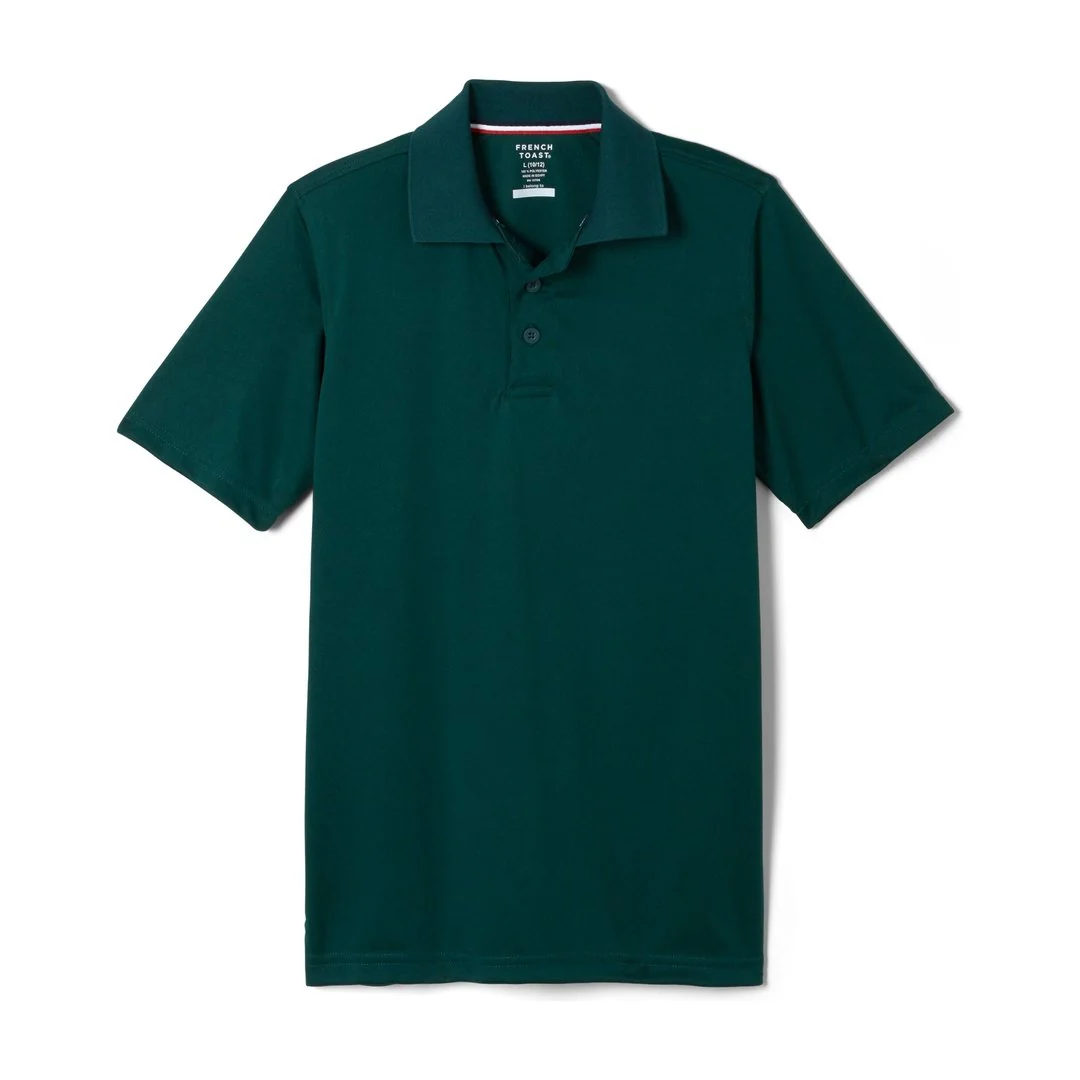 French Toast Adult Short Sleeve Moisture Wicking Polo - Image 9