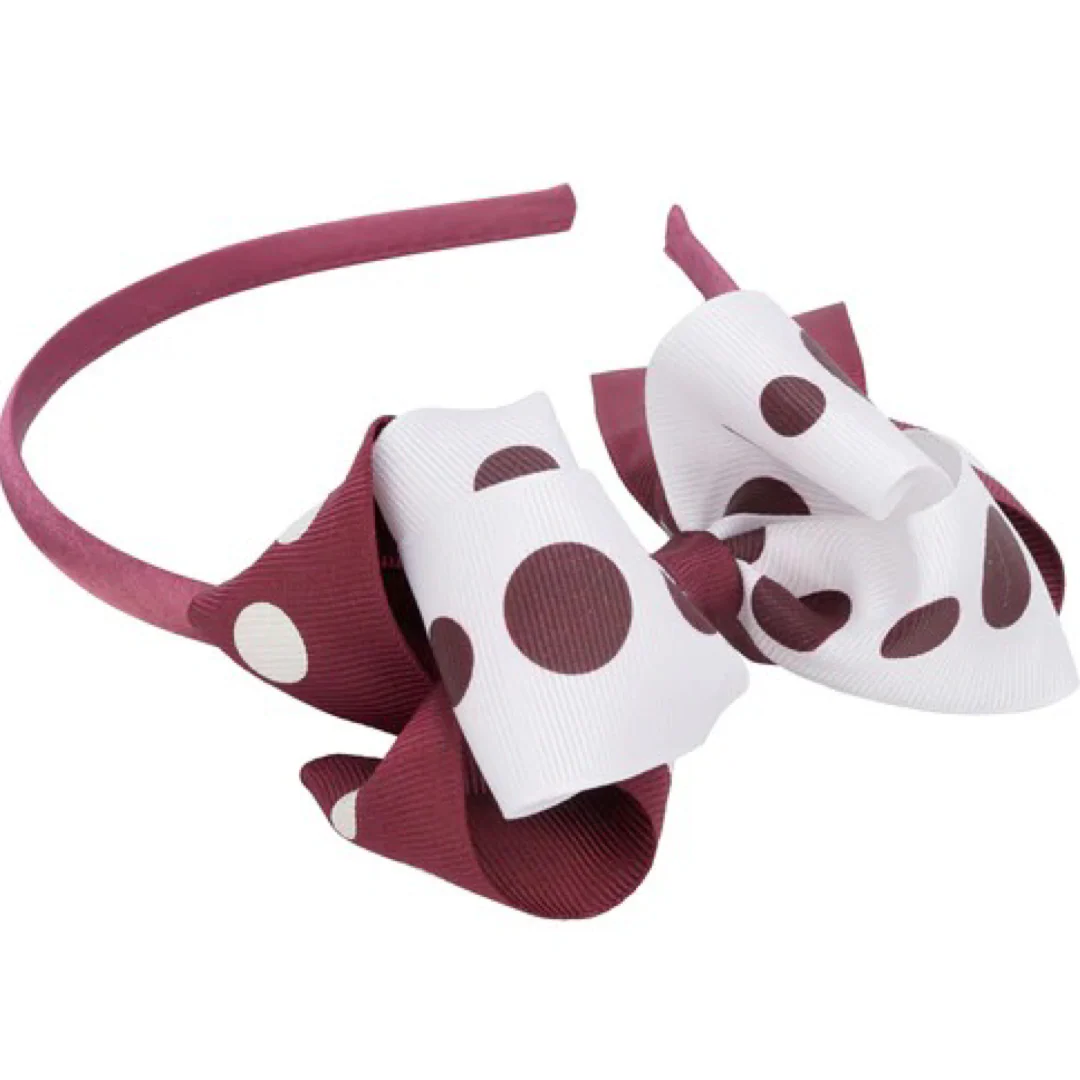 French Toast Polka Dot Headband - Image 2