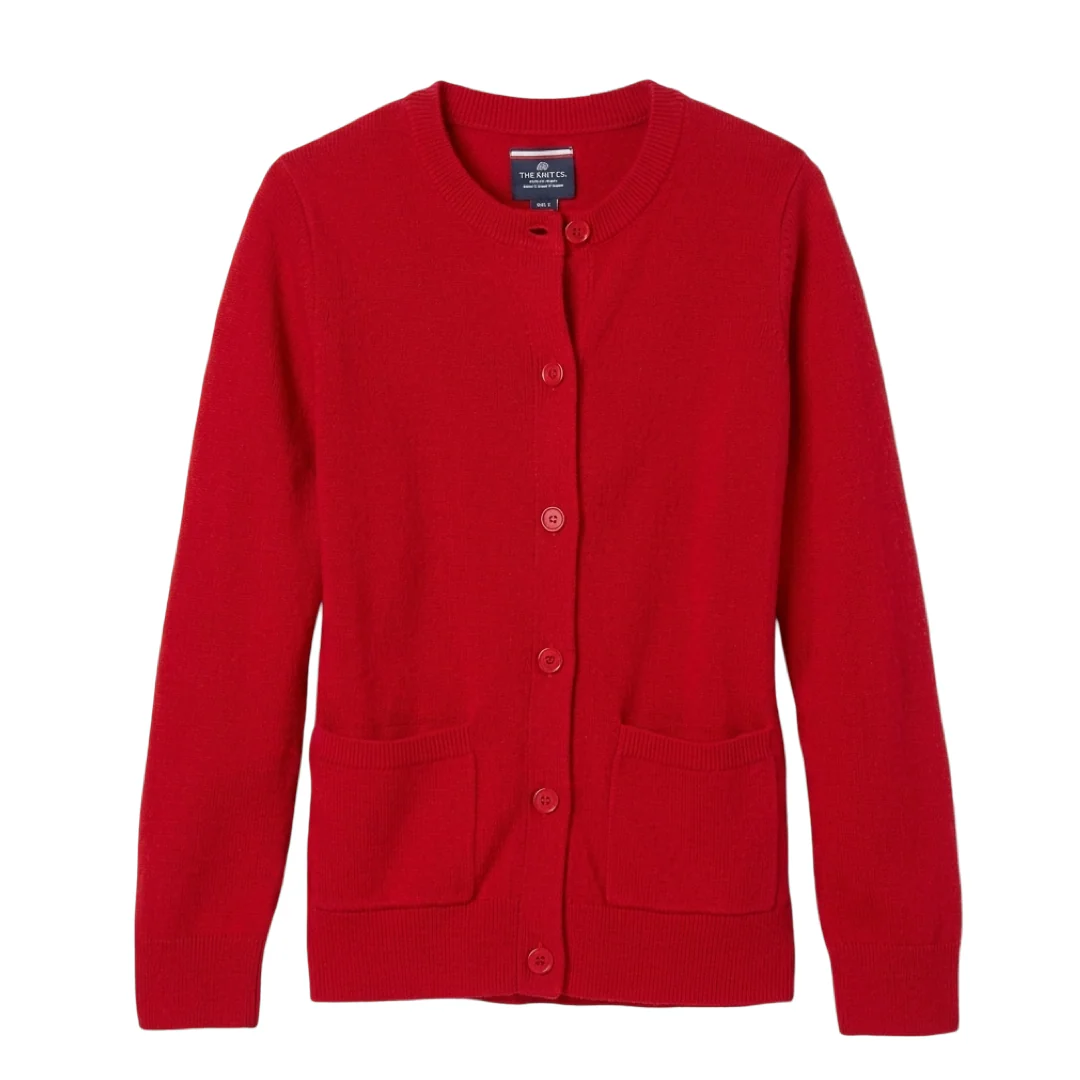 Girls Anti-Pill Crewneck Cardigan - Image 10