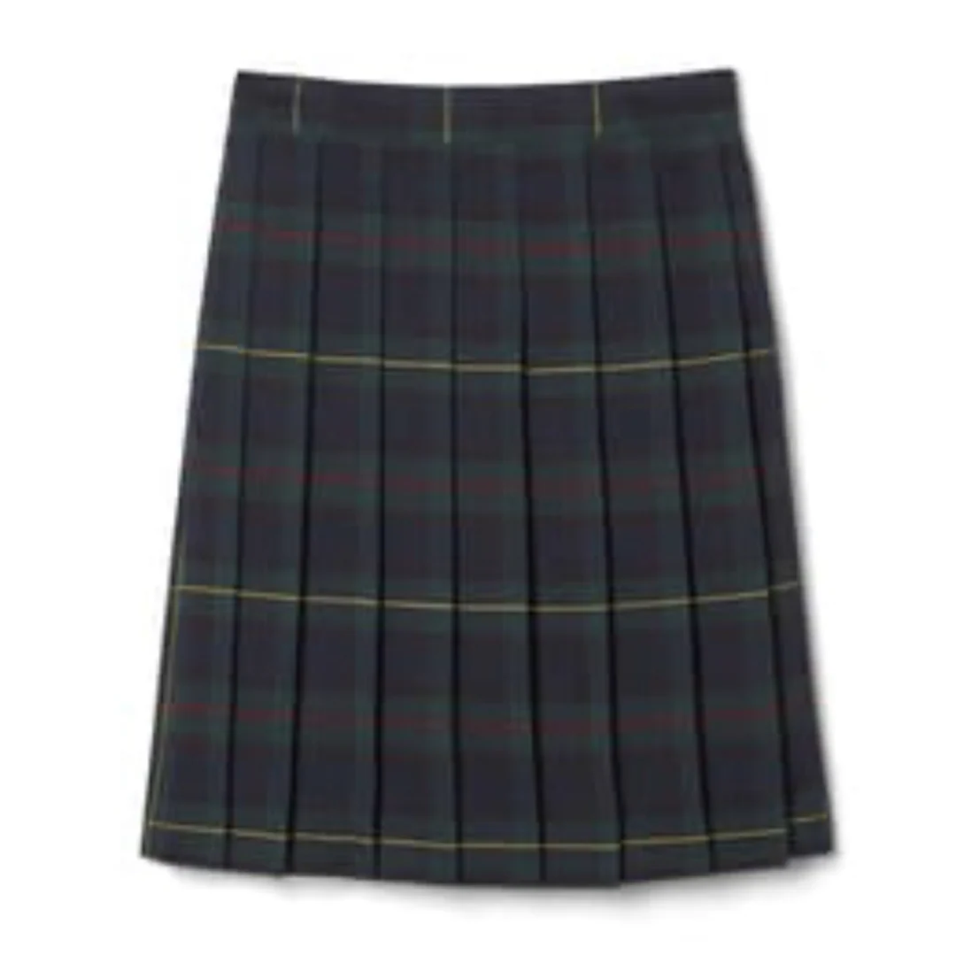 Girl's Plaid Pleated Skirt To The Knee - Image 13