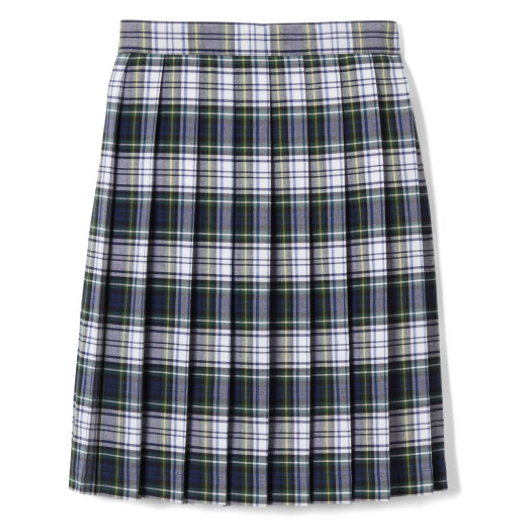 Girl's Plaid Pleated Skirt To The Knee - Image 7