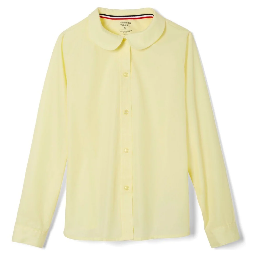 Girl's Long Sleeve Peter Pan Blouse - Image 5