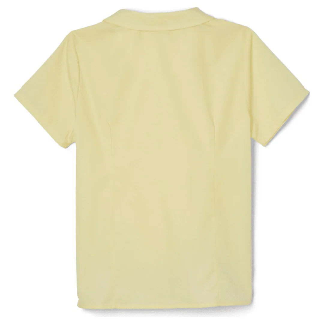 Girl's Plus Size Short Sleeve Peter Pan Blouse - Image 6