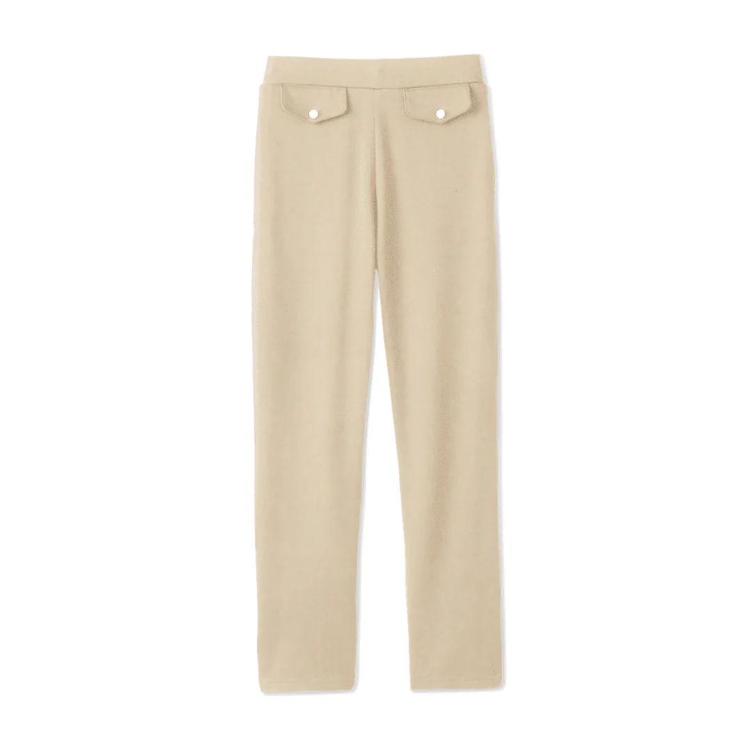 Girls' Pull-On Straight Fit Stretch Ponte Pant with Rhinestones - Image 6
