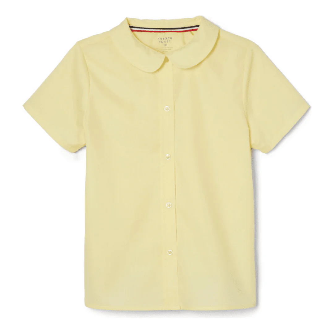 French Toast Girl's Short Sleeve Peter Pan Collar Blouse - Image 5