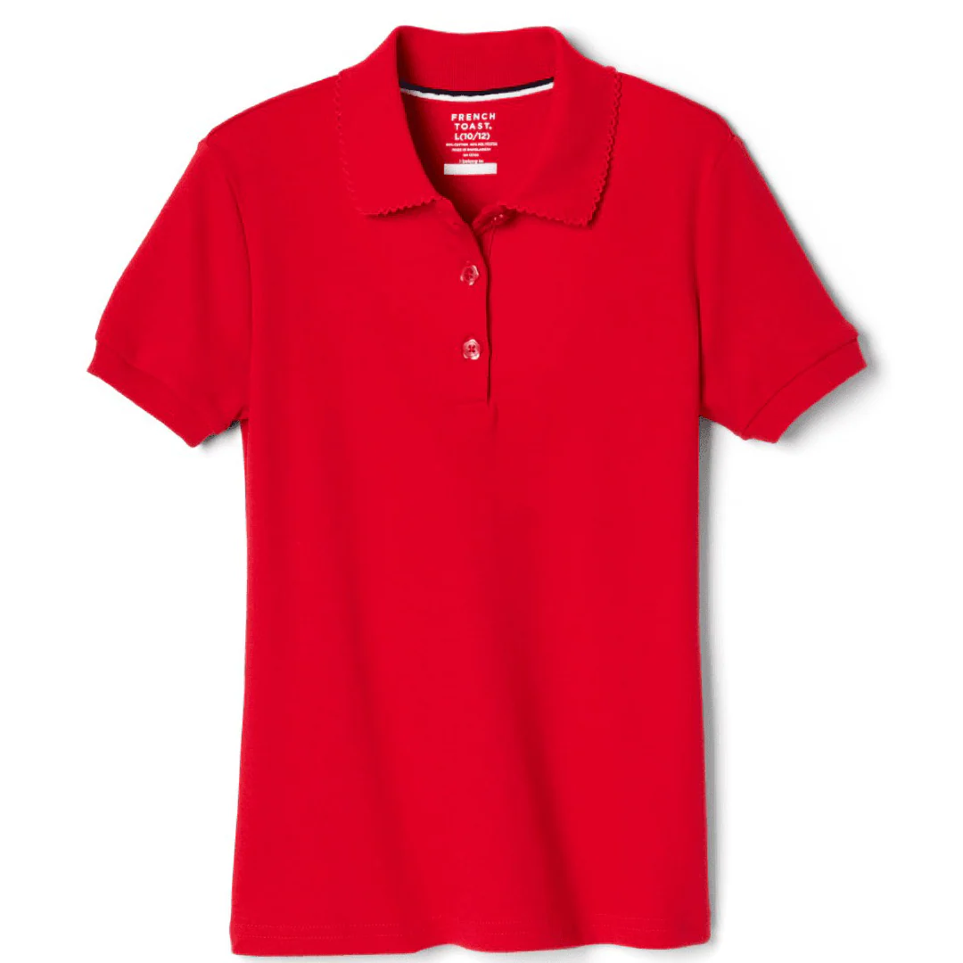Girl's Short Sleeve Picot Collar - Image 12