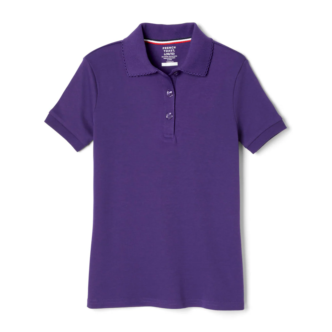 Girl's Short Sleeve Picot Collar - Image 24