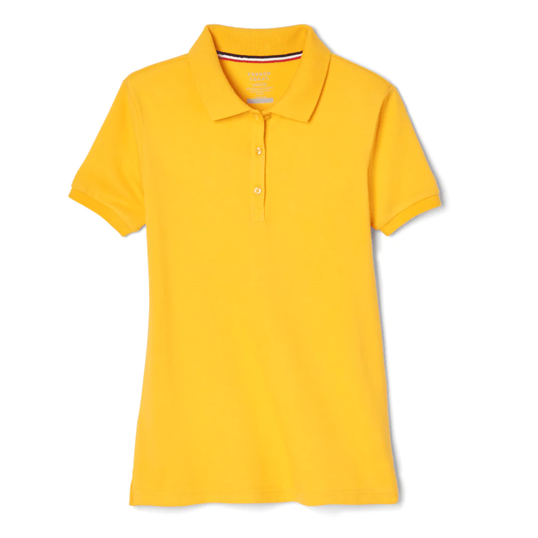 Girl's Short Sleeve Stretch Pique Polo - Image 16