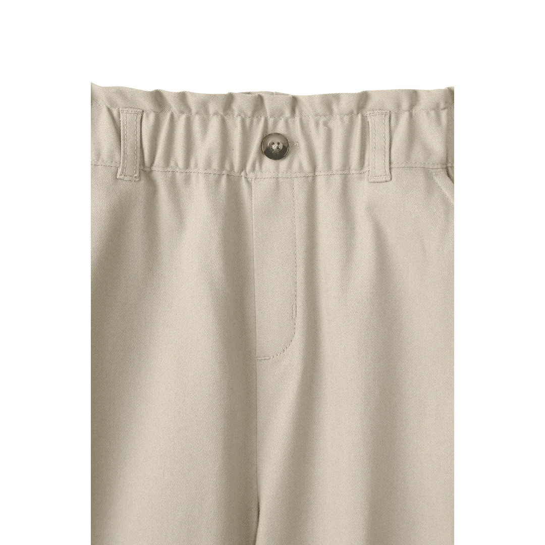 Girls Stretch Twill Jogger W/ Paper Bag Waist - Image 2