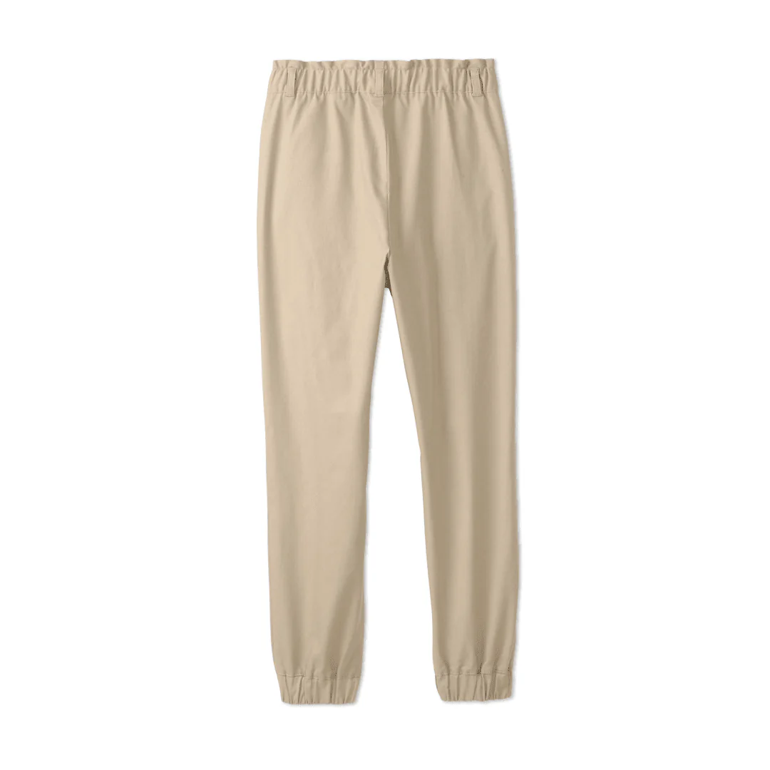 Girls Stretch Twill Jogger W/ Paper Bag Waist - Image 3