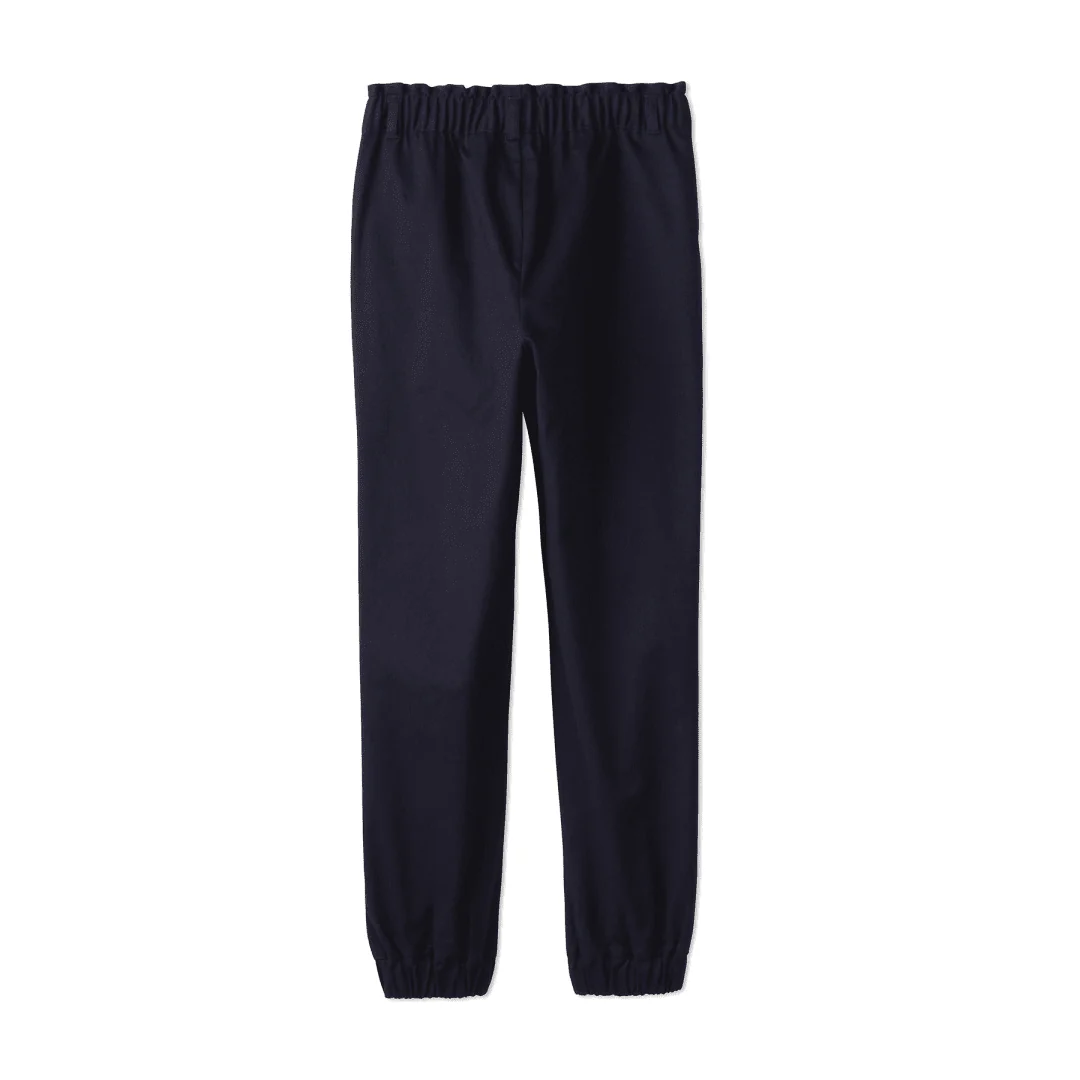 Girls Stretch Twill Jogger W/ Paper Bag Waist - Image 6