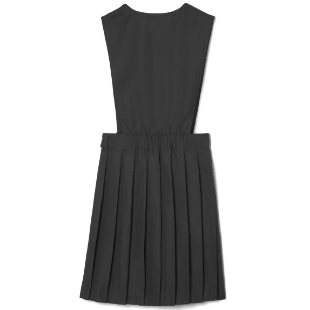 Girl's V-Neck Pleated Jumper - Image 7