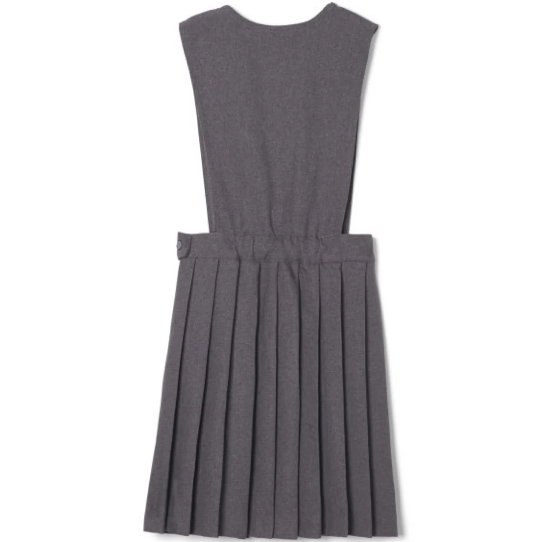 Girl's V-Neck Pleated Jumper - Image 9