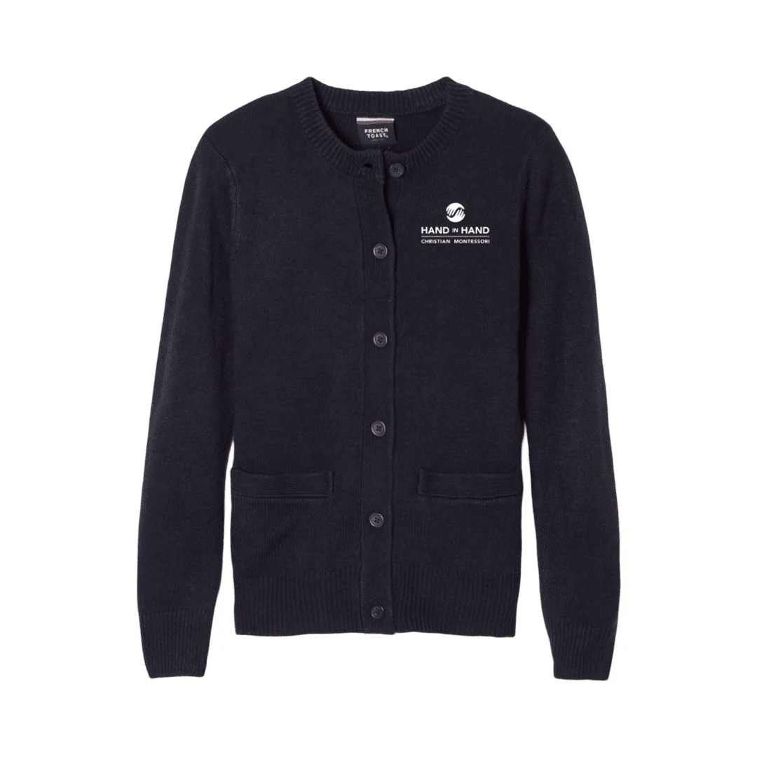 Hand In Hand - Crew Neck Cardigan - Girls