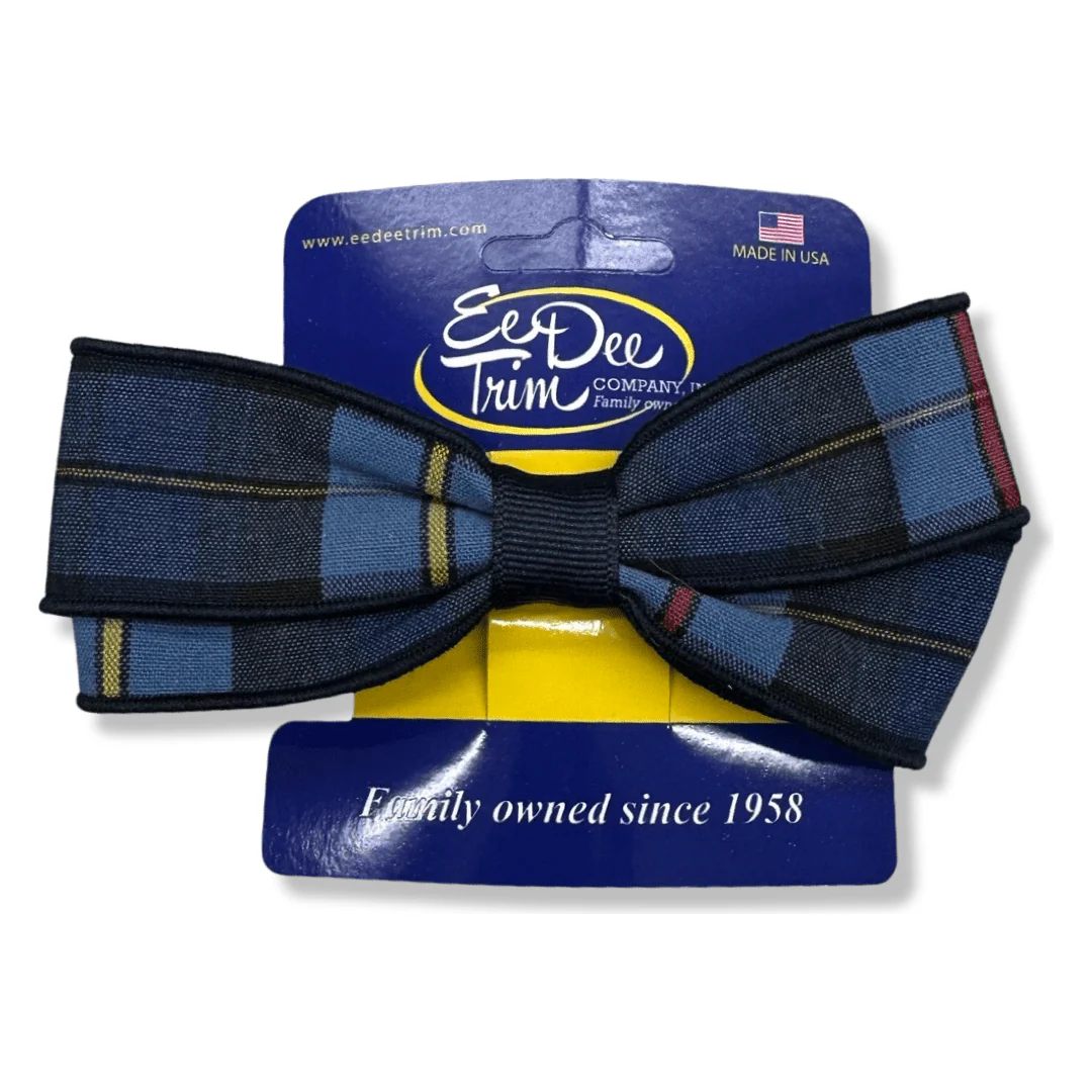 Harbor Christian Academy - 5" Large Basic Bow  - Plaid P41 - Image 2