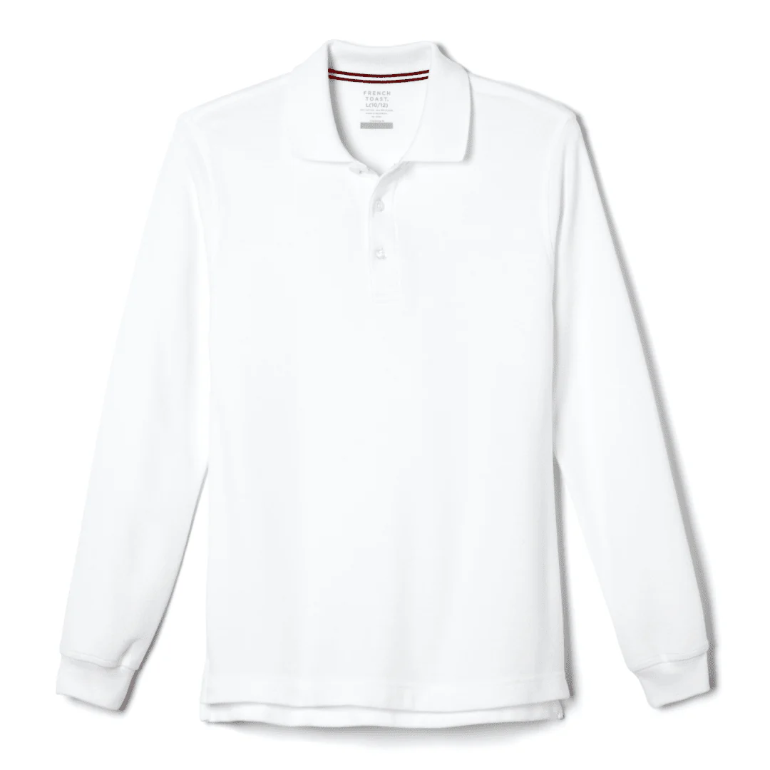 Harbor Christian Academy - CO-ED Long Sleeve Pique Polo - No Logo - Image 4
