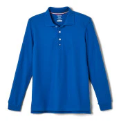 Harbor Christian Academy - CO-ED Long Sleeve Pique Polo - No Logo - Image 6